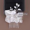 Жемчужный Лист Свадебный Гребень для Волос - Ручная Работа Свадебный Головной Убор