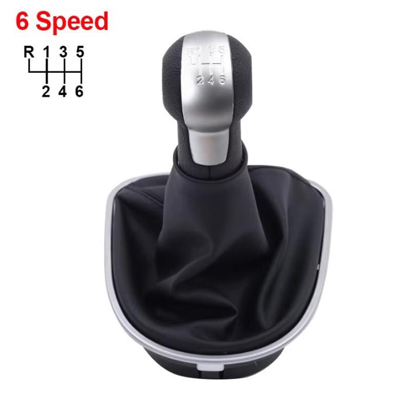 1 шт. Черная ручка переключения передач 5/6 скоростей с чехлом для Seat Altea 2004-2012/ Leon 2005-2012