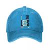Minimal Bold Quiet Phrase Typography  New Vintage Washed Cotton Baseball Cap Sun Hats