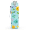1PC Cute Cat Paw Doodle Color Pattern 750ml Color Plastic Sports Water Bottle Leakproof Flip Straw Lid Suitable for Sports Office Home Use