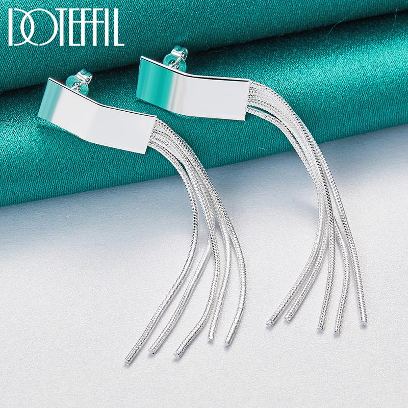 Серьги-подвески для пирсинга из стерлингового серебра 925 пробы в виде змеи