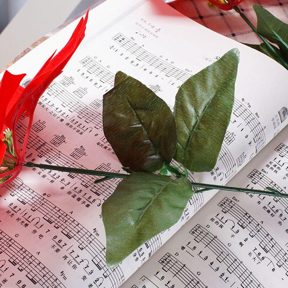 supplies Poinsettia Bushes Christmas Decoration Simulation bouquet Xmas Decor Christmas Bouquets