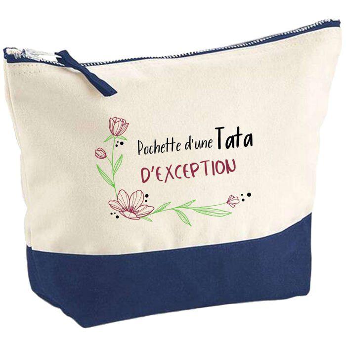 Trousse de maquillage - PLANETEE - Tata d'exception - Grand format - Coton - Impression HD