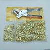 Hand Press Eyelet Setter with Grommets Hole Punch Pliers Lightweight Manual Puncher  Cardboard