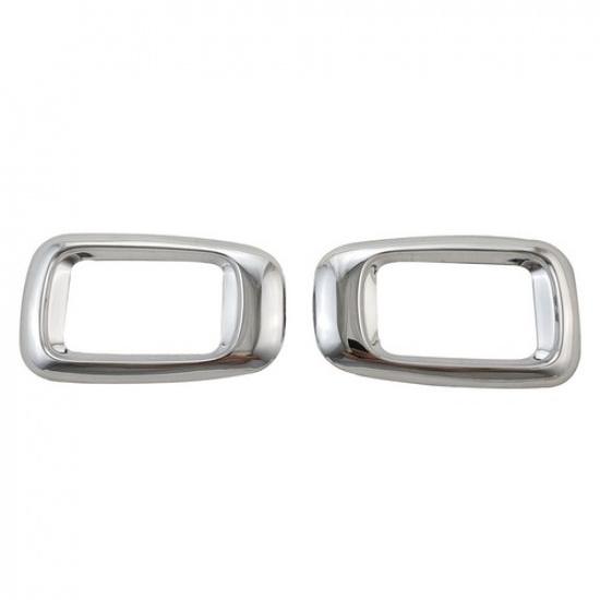 Chrome Side Light Frame Cover Trim For 1998-2007 Toyota Land Cruiser LC100 2pcs