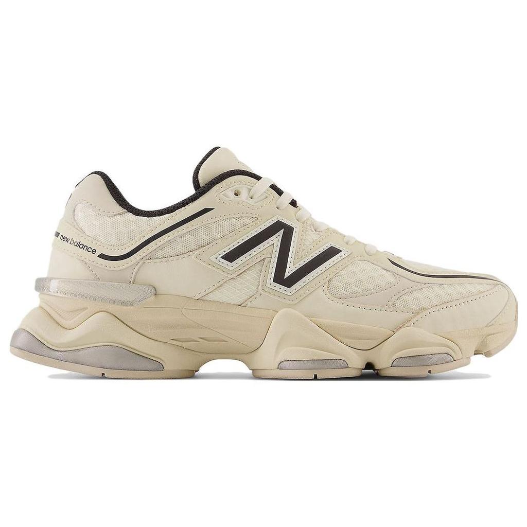 New Balance 9060 Черные кроссовки унисекс Turtledove кремово-серебристый металлик U9060DUA
