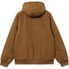 Carhartt WIP Мужская куртка с капюшоном на молнии с длинным рукавом с логотипом Коричневый I023083-HZ-01