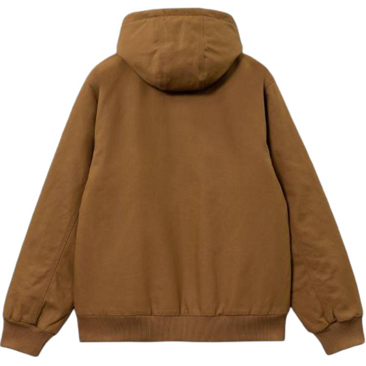 Carhartt WIP Мужская куртка с капюшоном на молнии с длинным рукавом с логотипом Коричневый I023083-HZ-01