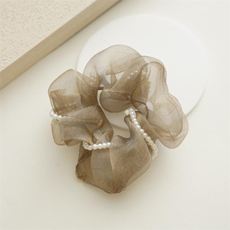 Корейские тканевые резинки для волос, женские однотонные веревки для волос, элегантный держатель для хвоста, резинка, эластичная лента для волос, аксессуары для волос, петля для волос