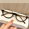 Women's Advanced British-style Oval Half Frame Myopia Glasses Exquisite Magnificent Blue Light Blocking Eyeglasses 0 To -4.0