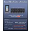 Extractme Car Anti-Theft Vibration Sound & Light Alarm 108dB Wireless Remote Door Window Vehicle Security Interior Alarm System