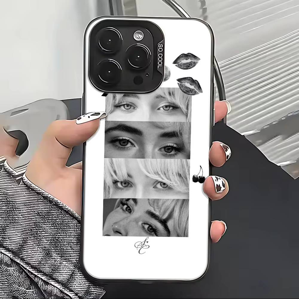 S-Сабрина C-Карпентер Певица Чехол для телефона Для iPhone 17,16,15,14,13,12,11 Plus,Pro Max,XS,Разноцветный Серебристый Черный Чехол