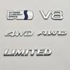 3D Металлическая Наклейка на Автомобиль HYBRID SYNERGY DRIVE V8 LIMITED AWD 4WD Логотип Значок Крыло Багажник Шильдик Для RAV4 Camry RS Аксессуары