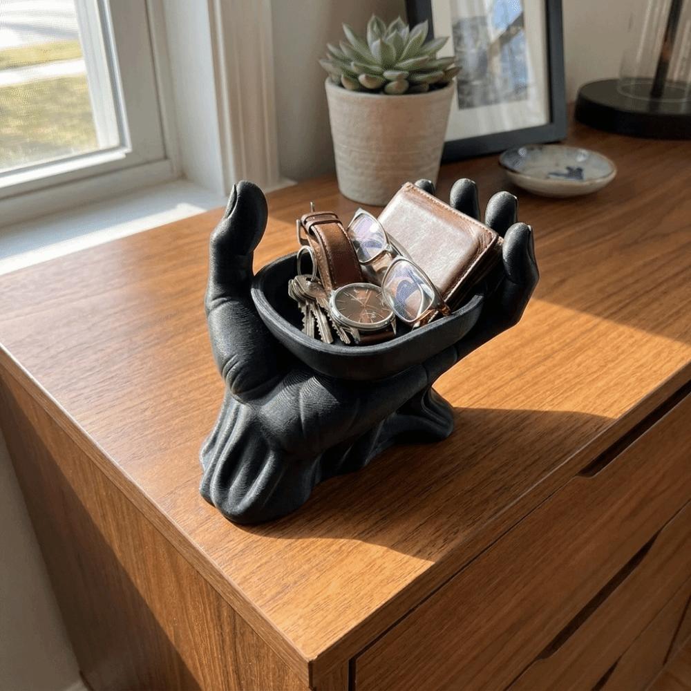 Open Palm Palm Jewelry Storage Tray Multi-purpose Desktop Storage Tray Hand Sculpture Desktop