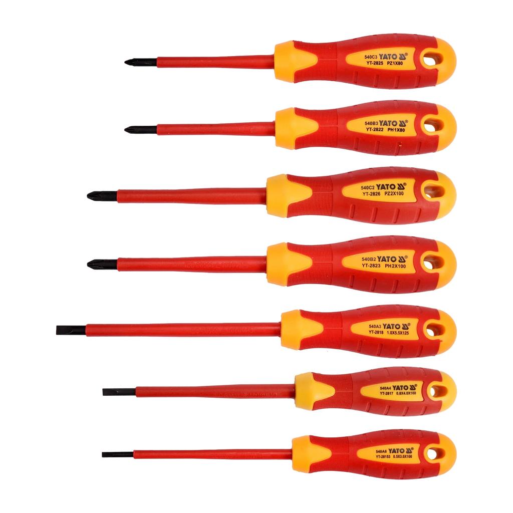 Yato Insulated Screwdriver (Pack of 7)