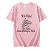 Забавный It's Fine I'm Fine Everything Is Fine Shirt Men-T-Shirt Christmas Lights Print Tops Women Shirts Oversize Men Brand T Shirt
