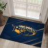 Leeds Rhinos Design Crystal Velvet Carpet Cozy Non?Slip Printed Rug For Bedroom Living Room Entrance