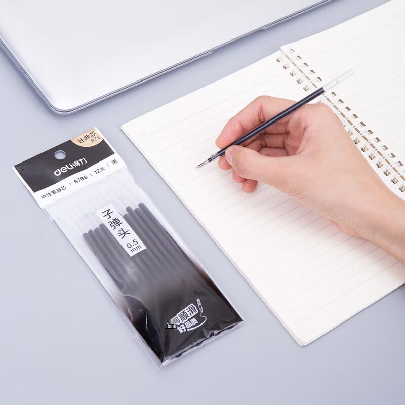 Deli S768 Bullet Tip Gel Pen Refill