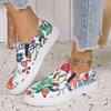 Fashion 2024 High Quality Ladies Shoes Plus Size Women's Flats Fashion Printing Casual Flat Shoes New Round Toe Flat Low Heels Zapatos
