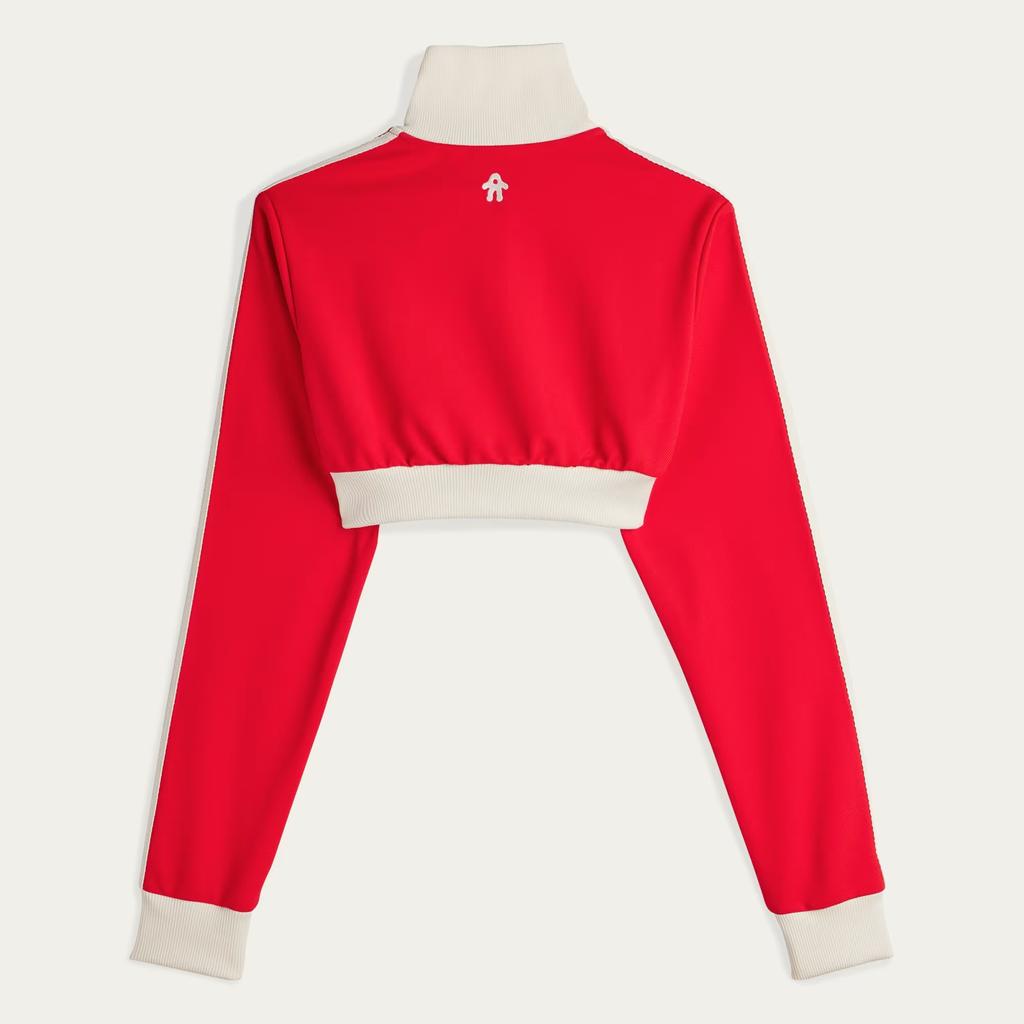 Adidas X Avavav Cropped Track Top Better Scarlet Women Tops Red JG8784