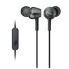 Sony Earphones Canal Type with Remote Control and Black B MDR-EX255AP Microphone, MDR-EX255AP