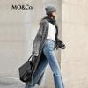 MO&Co. Hand-Brushed Mohair Wool Blend Long Cardigan