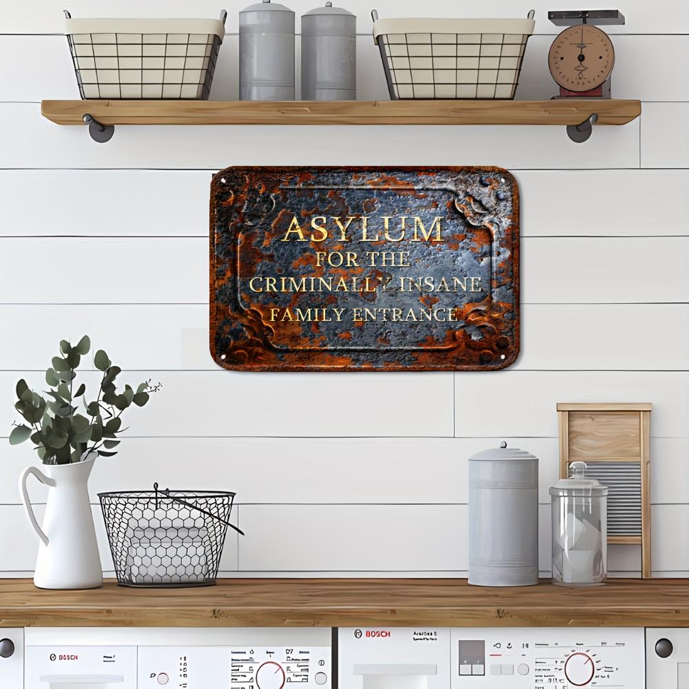 Covered Entrance Fun Vintage Closed Aluminum Sign It Will Make a Surprise Gift for Someone Special Wall Poster Decor Wall Decor