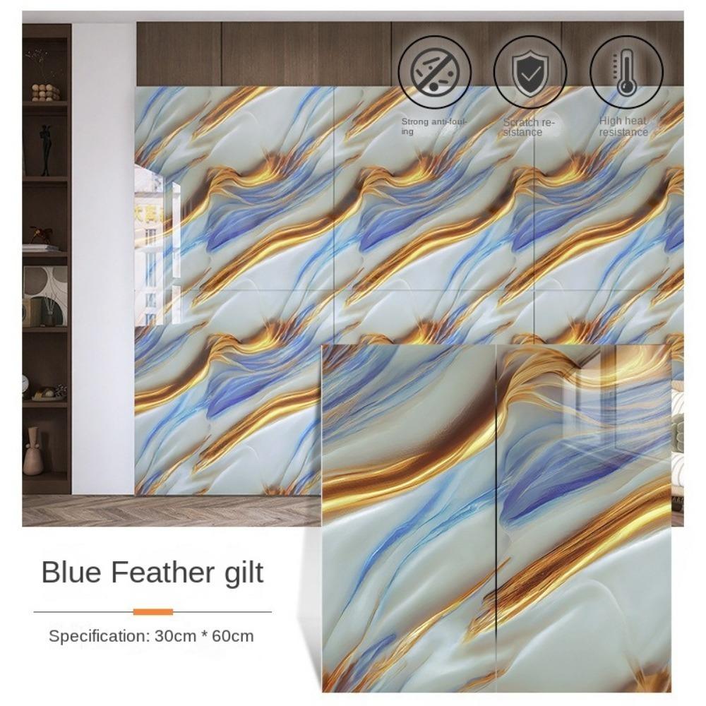 Мраморная плитка 30x60см Самоклеящаяся наклейка для напольной плитки Новые наклейки на стену Ванная комната Гостиная