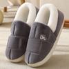 Men's Winter Slippers Women's Cotton Slippers Couples Non-slip Plush Warm Slippers Home Indoor Bedroom Slippers