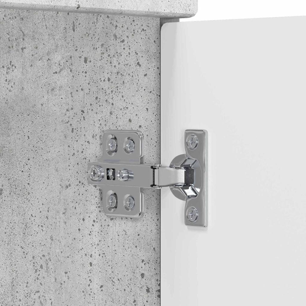 Bathroom Vanity Unit Concrete Grey 78.5 x 37.5 x 81 cm Particleboard