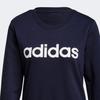 adidas Женская толстовка с круглым вырезом и длинными рукавами Essentials Letter Logo Print, темно-синяя, H10141