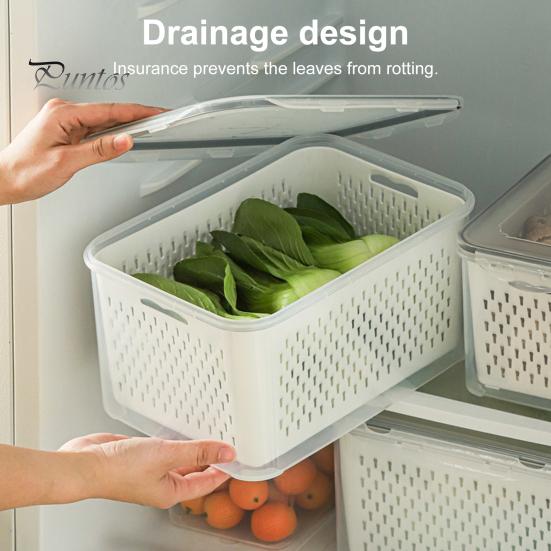 1,15 л/2 л/3 л/4,5 л/6,2 л ящик для хранения холодильника большой емкости прочная конструкция пластиковый универсальный легкий защелкивающийся герметичный пищевой контейнер для дома