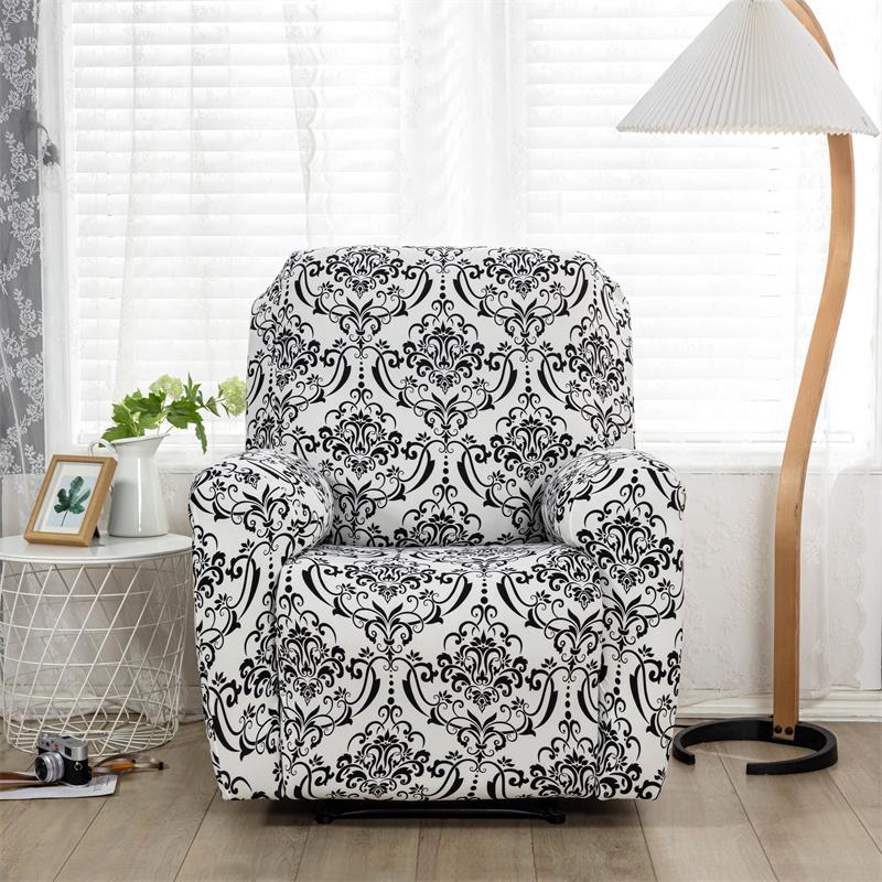 Recliner Floral Printed Sofa Cover Stretch Spandex Armchair Slipcovers Elastic Removable Lazy Boy Chair Covers For Living Room
