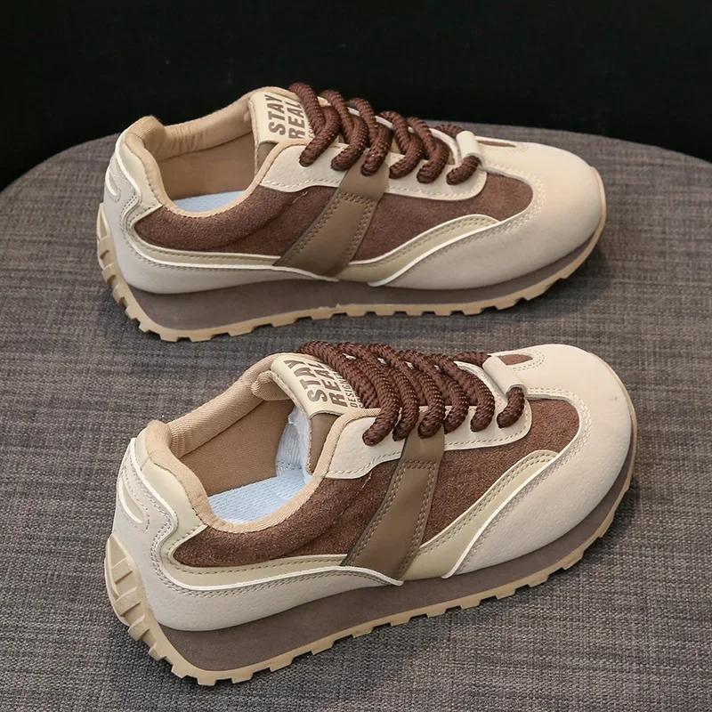 Women's Luxary Sneakers Vintage Platform Sports Shoes Women 2025 Autumn New Sports Running Casual Shoes Ladies Vulcanize Shoes