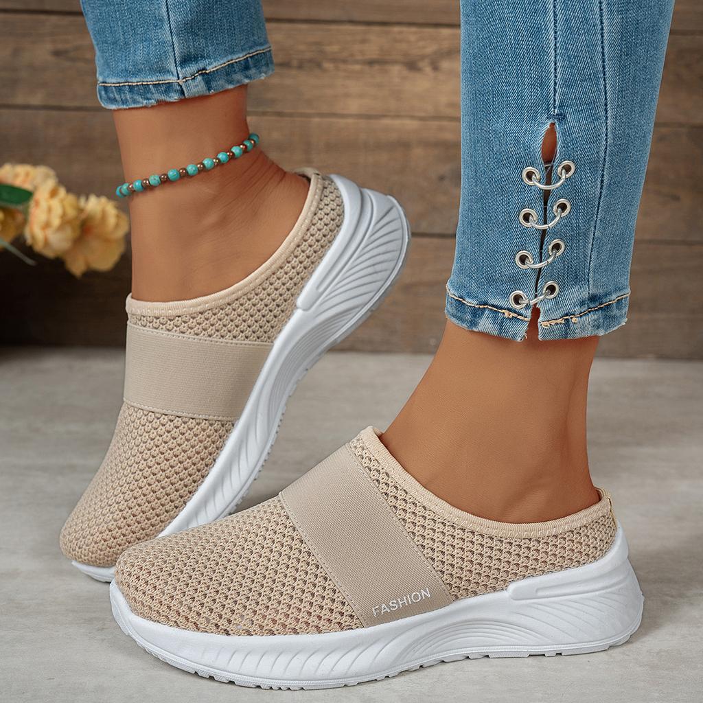 Fashion Ladies' Summer New Fashionable Breathable Half Slippers Large Casual Women's Shoes Comfortable Trendy Beautiful