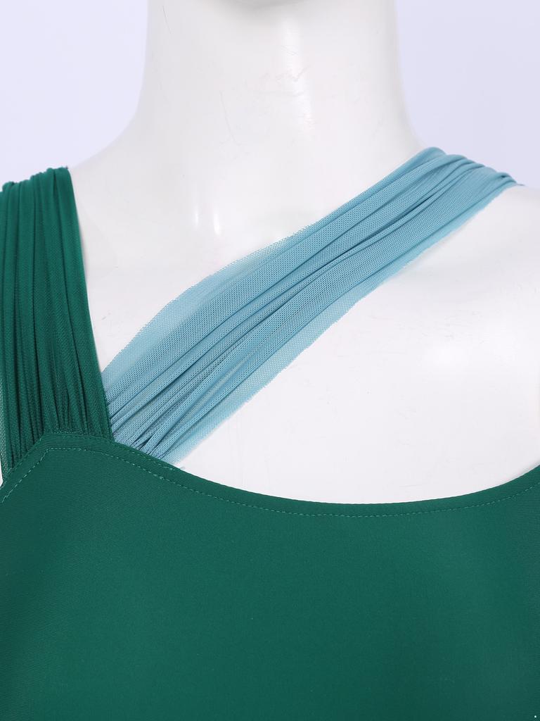 Женское лирическое танцевальное платье, современный балетный костюм, цветное трико, платье