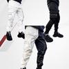 Спортивные брюки-карго со светоотражающими полосками, модные уличные спортивные штаны в стиле хип-хоп, черные, белые, в стиле пэчворк, хипстерские мужские брюки