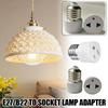 E27 To EU US Converter Lamp Socket Screw Bulb Base Prong America Plug Holder Converter E27 Euro P6W5