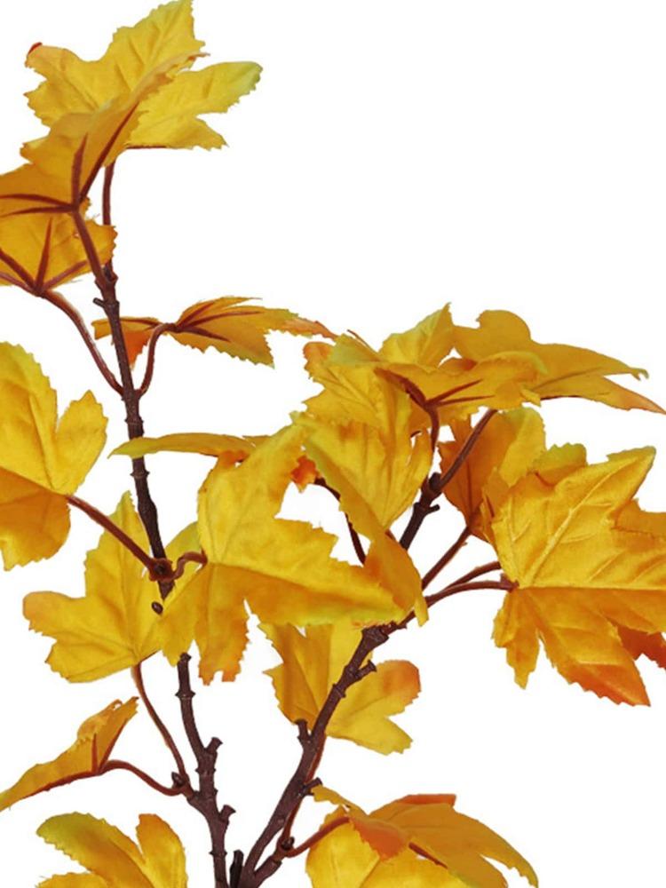 4 шт. искусственные кленовые листья ветки 39 см искусственные осенние листья растения для дома, кухни, фермерского дома, стол на День благодарения, камин, декор на Хэллоуин