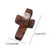 Wooden Crucifix Comfort Holding Cross Pocket Small Size Handheld Christian Prayer Cross Stress Relief Encouragement Gift