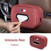 ORWI7 Car Seat Back Tissue Box Leather For BMW X1 X3 X5 X6 X7 E38 E46 E70 E90 F15 F30 G20 G30 1 3 5 6 7 Series Auto Armrest Napkin Bag
