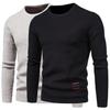 2025 Autumn Men Basic Sweaters Solid Color O-Neck Long Sleeve Knitted Male Pullover Winter Fashion New Warm Sweaters Men
