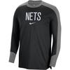Dri-Fit NBA Свитшот с круглым вырезом Реглан Длинный рукав Сезон 2024/25 Баскетбольная майка Brooklyn Nets Унисекс Топы FV1627-002