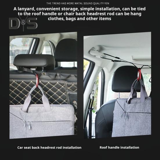 Автомобильная вешалка для одежды, нейлоновая плетеная, регулируемая длина, автомобильная дорожная бельевая веревка, прочный гибкий автомобильный органайзер для небольших автомобилей, фургонов, отелей, использования на открытом воздухе
