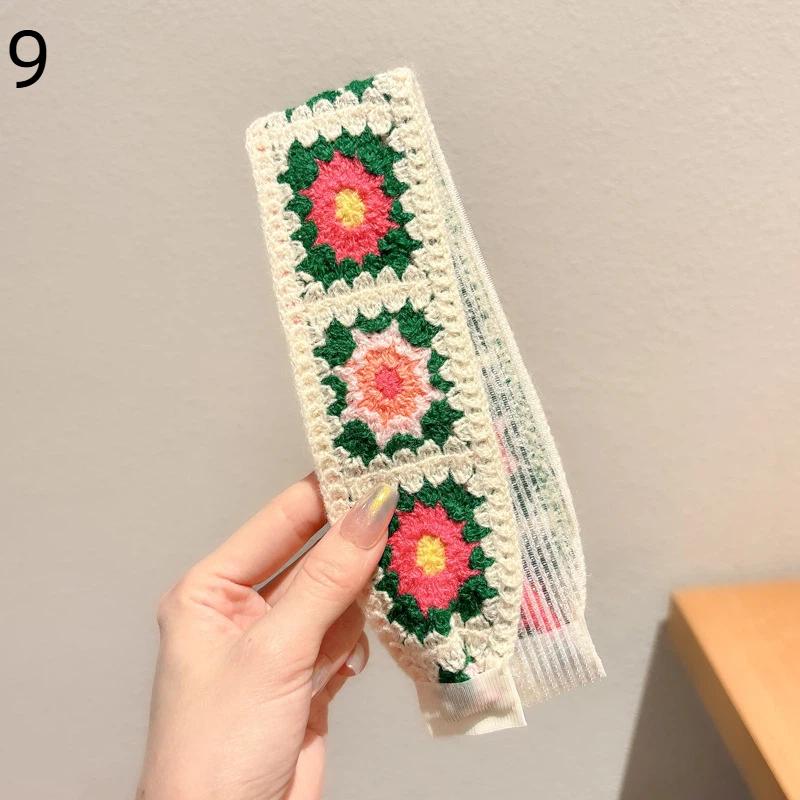 Soft and Comfortable Vintage Knitted Hair Hoops for Girls Daily Accessories