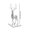 Elk Figurine Collection Resin Tabletop Ornament Animal Sculpture for Cabinet Table Centerpiece Bookshelf Shelf Home Decoration
