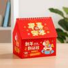 Chinese Style Horse Year Calendar Cartoon Standing Flip Calenda  Desktop Decoration