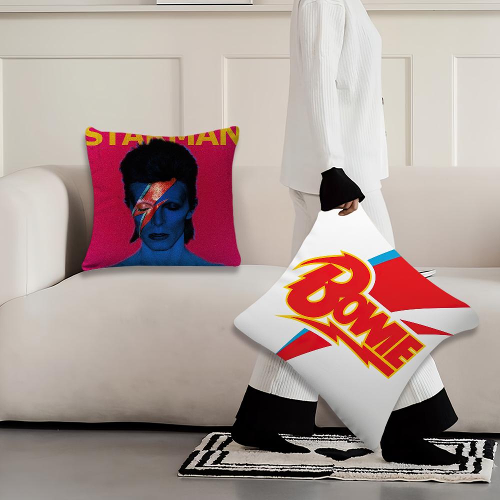 Singer S-David B-Bowie Pillow Case Living Room Home Sofa Office Shop Cover Printing Comfort Decoration Nordic Simplicity