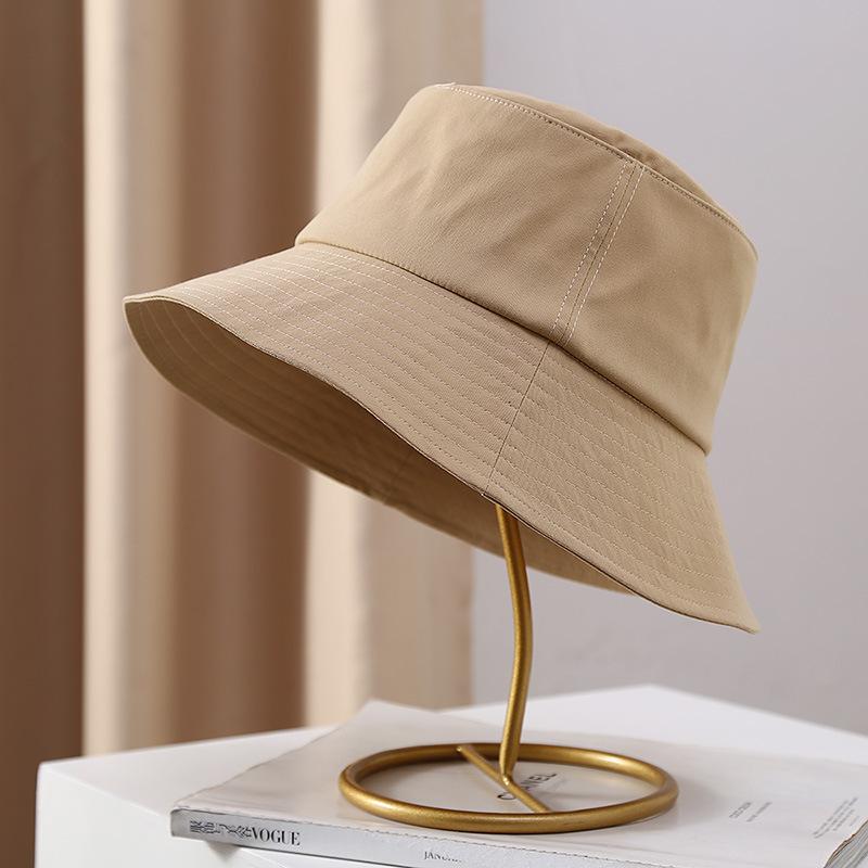 Весенне-летняя женская рыбацкая шляпа, модная однотонная хлопковая панама, уличная повседневная солнцезащитная шляпа с солнцезащитным козырьком