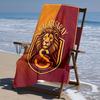 proof beach towel with Galatasaray Sk logo pattern - soft,absorbent,quick-drying,machine washable - perfect for swimming,camping,bathing